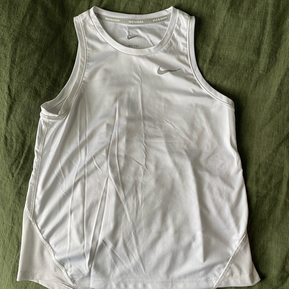 Nike White Athletic Tank